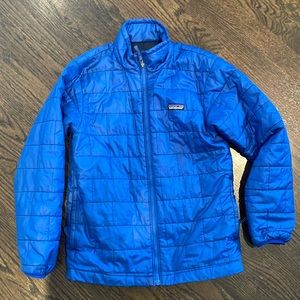 Kids' Nano Puff® Brick Quilted Jacket. Blue. Size Large/12. EUC.